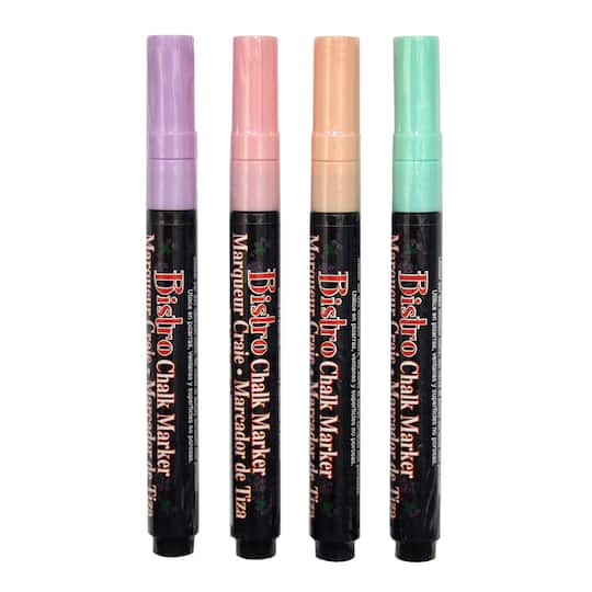 6 Packs: 4 ct. (24 total) Marvy® Uchida Bistro Fine Point Pastel Chalk Markers